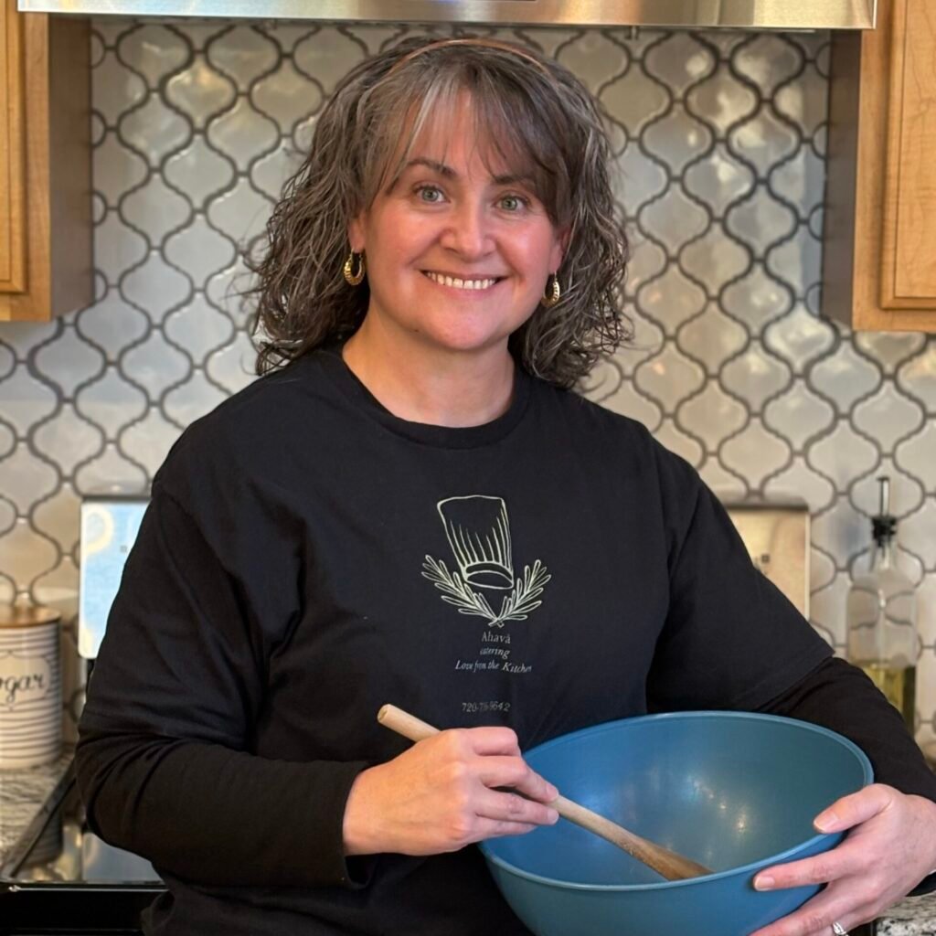 Sonia Gutierrez cooking in her kitchen